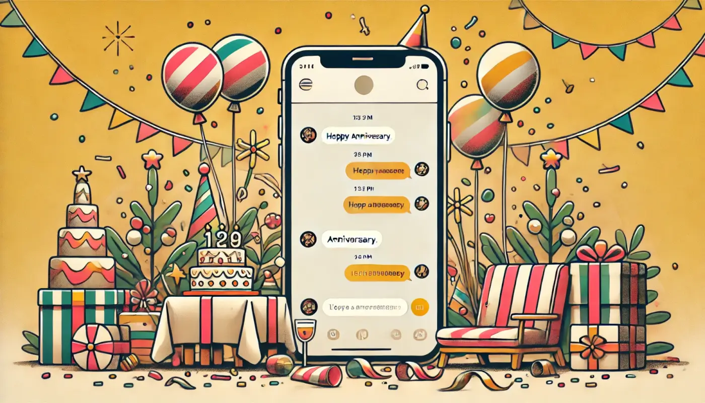記念日を祝うためのLINEメッセージの例文