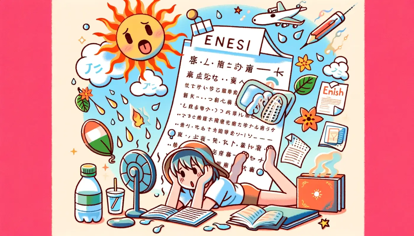 夏バテを英語で書く例文