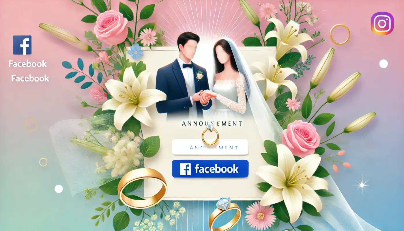 Facebookでの結婚報告に使える例文