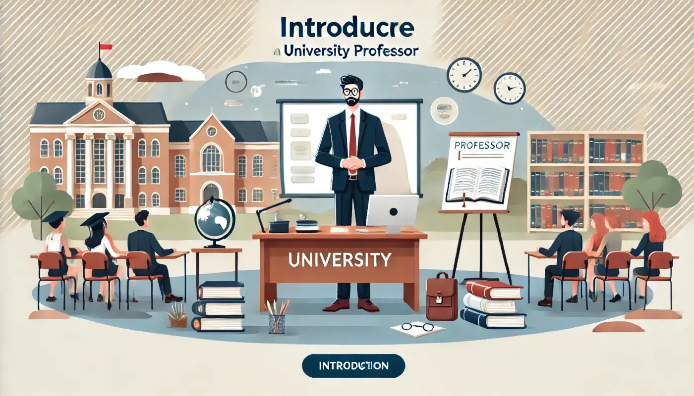 大学の教授を紹介するための講師例文