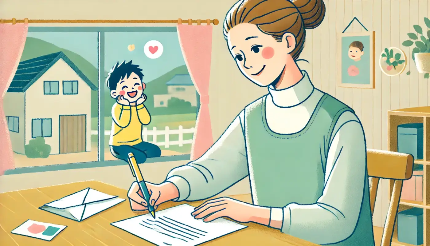 親から子どもへの手紙の書き方と小学生向けの例文