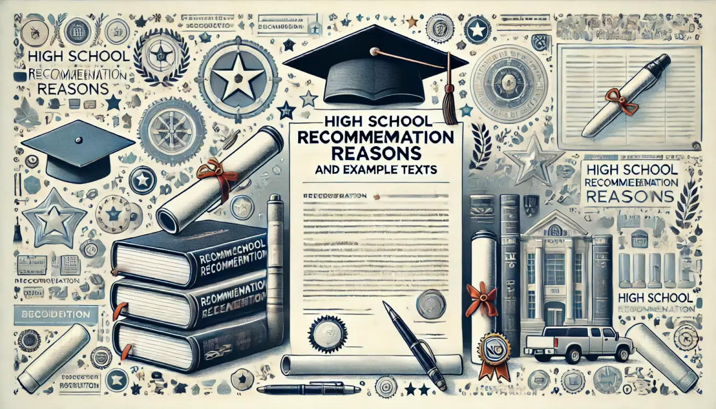 高校の推薦理由とその具体例文