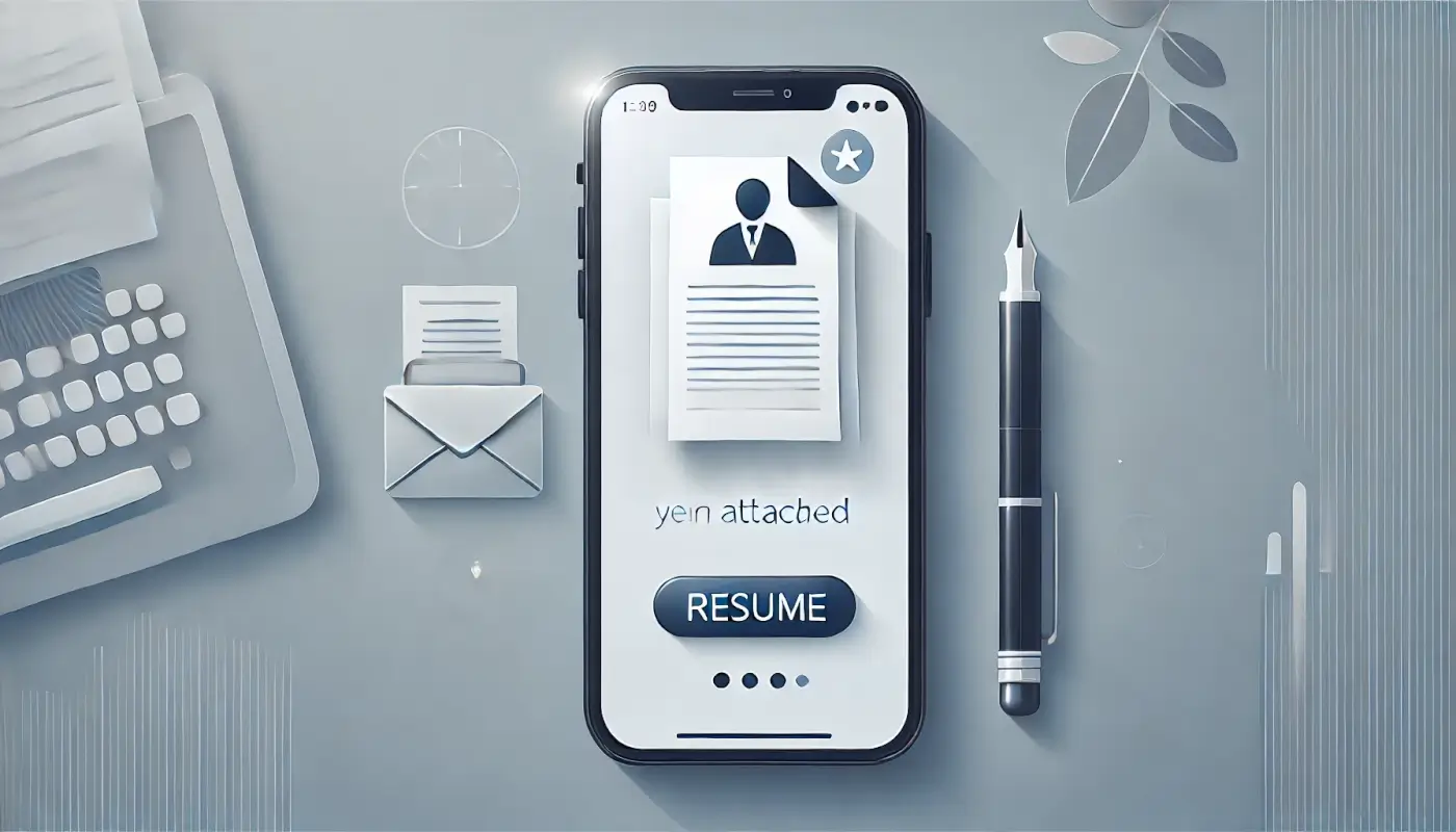 履歴書をメールに添付するスマホの例文