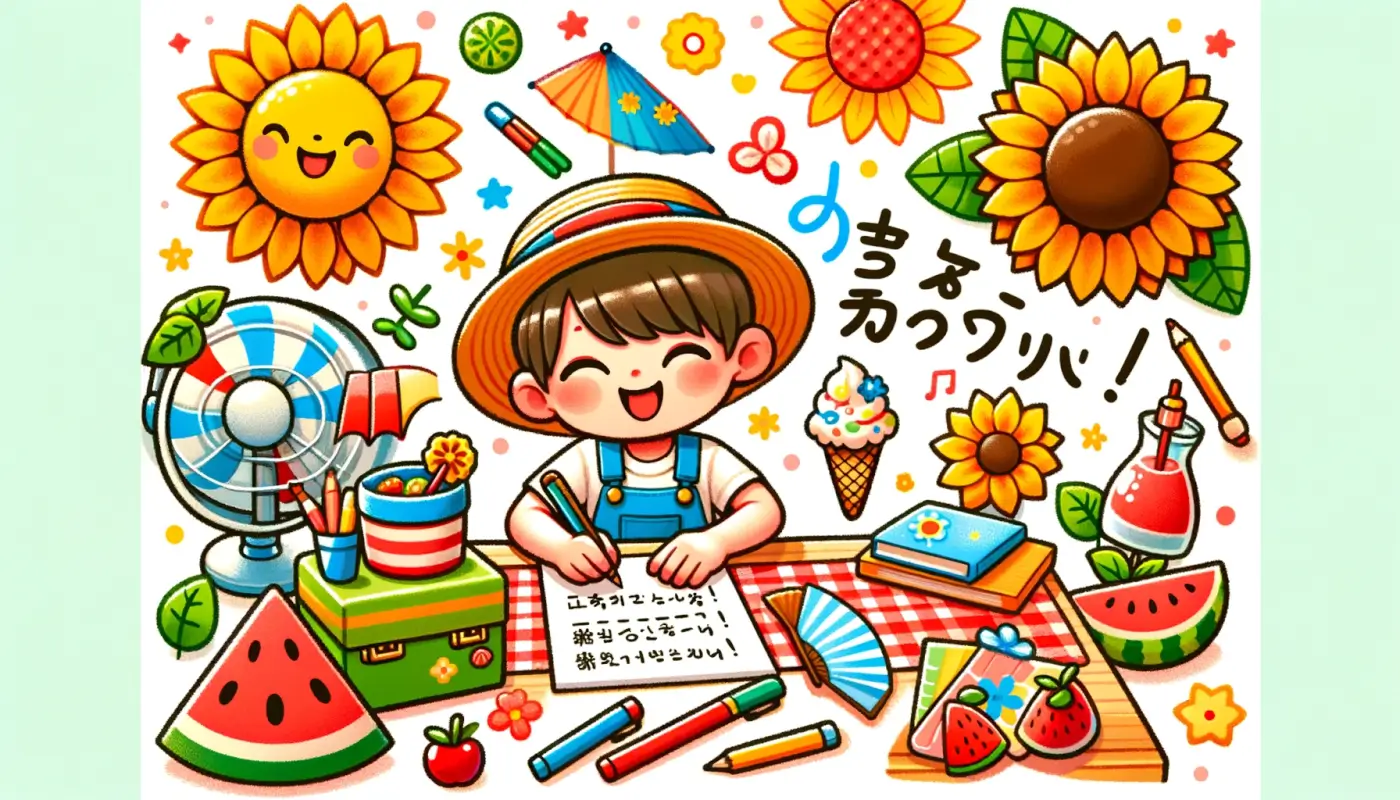 小学生向け暑中見舞い例文