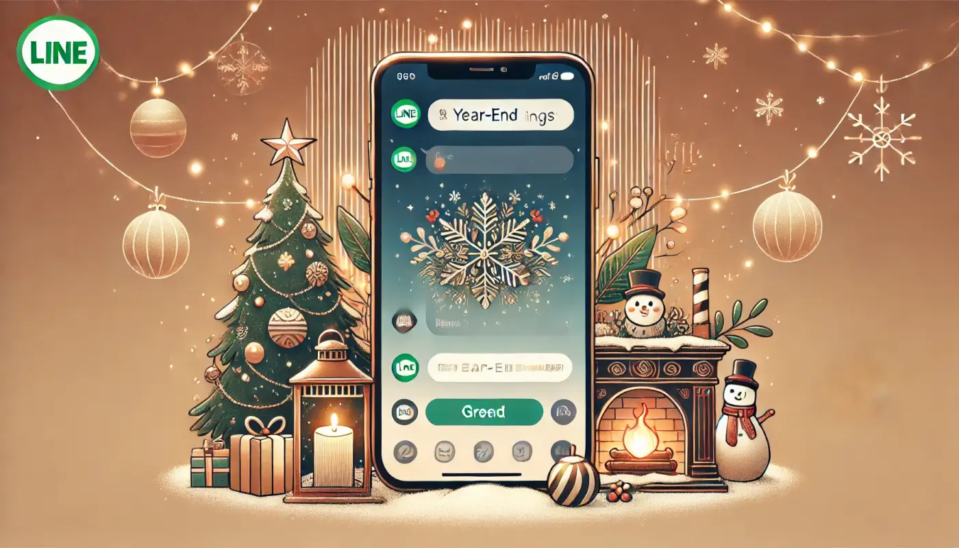 年末の挨拶をLINEで送るための例文
