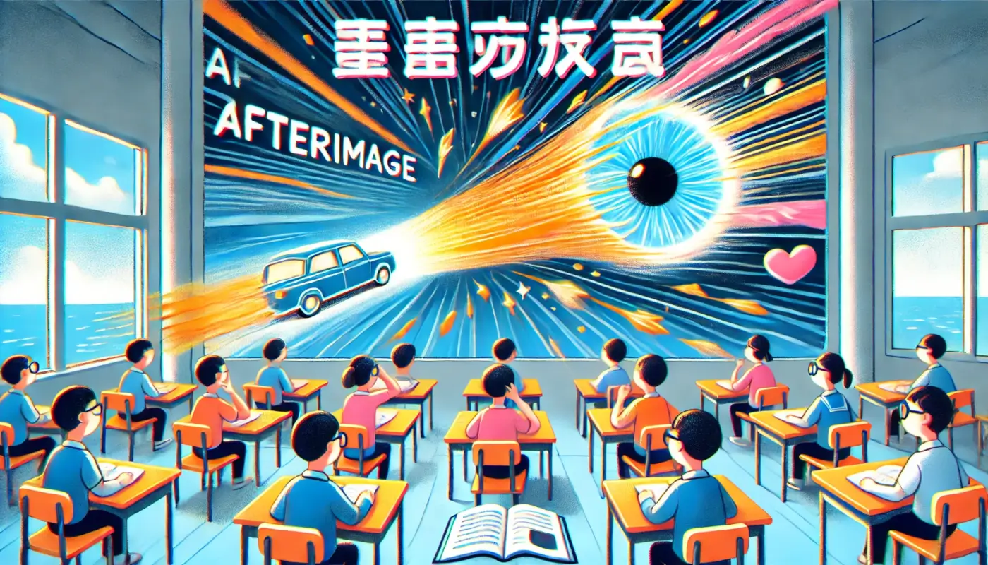 中学生が理解する残像の意味と使い方の例文